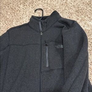 North Face Boys Charcoal Fleece jacket size 18/20